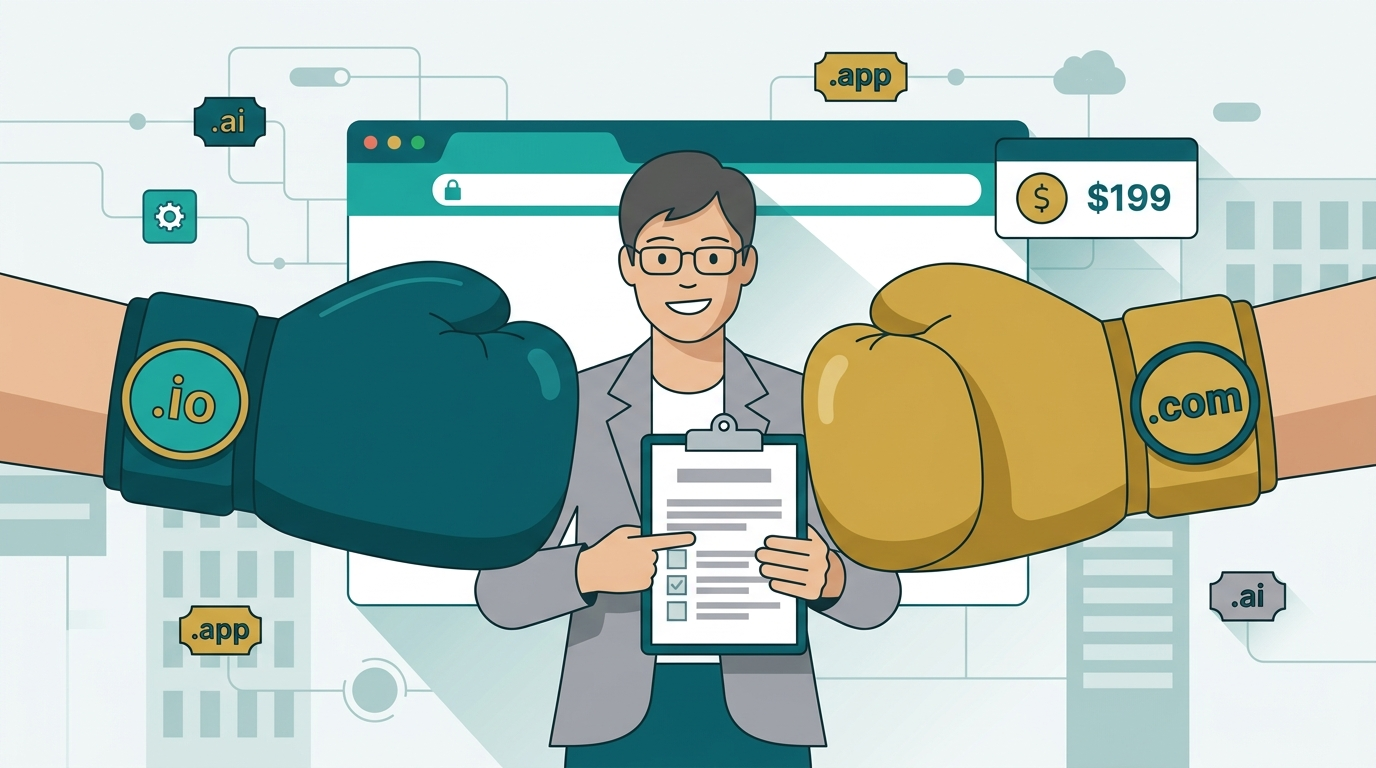 .io vs .com for Startups: Which Domain Should You Actually Buy?
