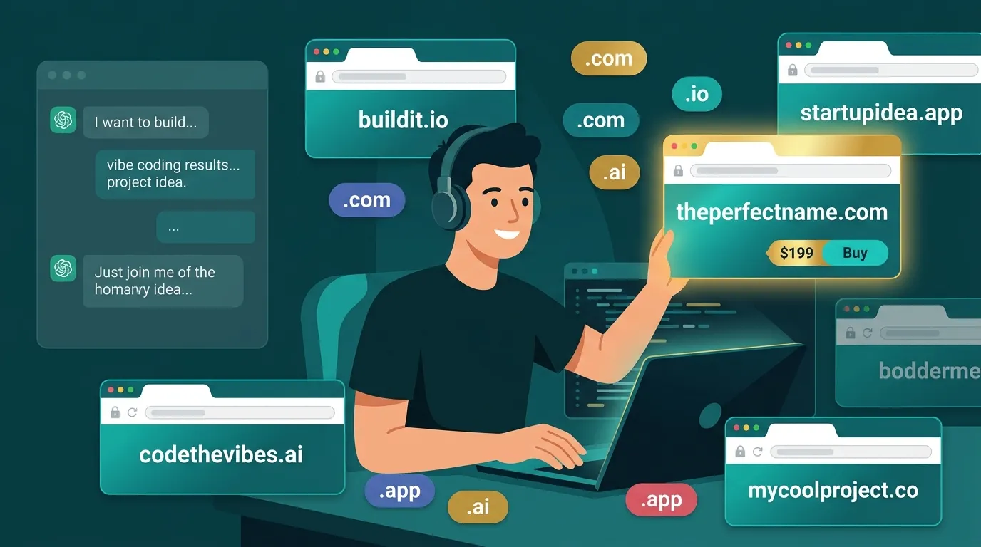 How Vibe Coders Pick Domains: Naming a Project You Built in a Weekend
